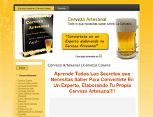 Tablet Screenshot of cerveza-artesanal.com
